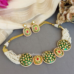 Anushka Choker Pearl Necklace Set