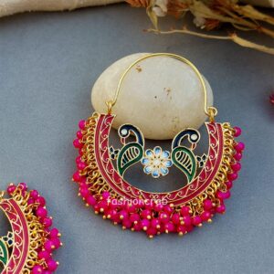 Earrings for Lehenga - Pink