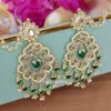 Ethnic Green Earrings for Ethnic Wear