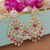 Ethnic Pink Earrings for Ethnic Wear