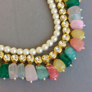 Kareena Multicolor Kundan Jewellery Set