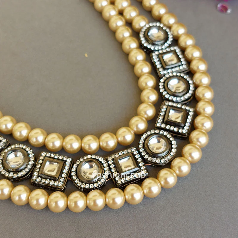 Kiara Long Necklace Set for Saree