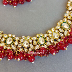 Maroon Colour Jewellery Set for Wedding