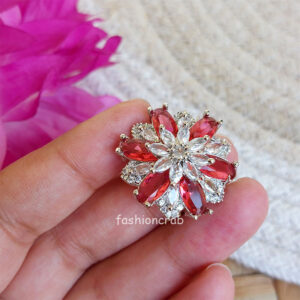 Pink Color Zirconia Ring