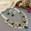 Sonam Emerald Green Necklace Set