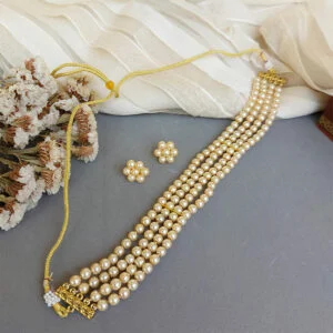 Trisha Pearl Choker Set