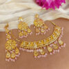 Baby Pink Color Jadau Jewellery Set
