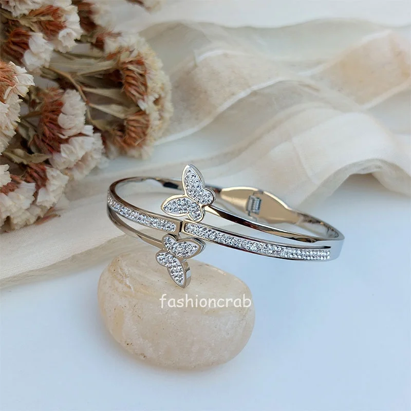 Butterfly Anti Tarnish Bracelet - Silver