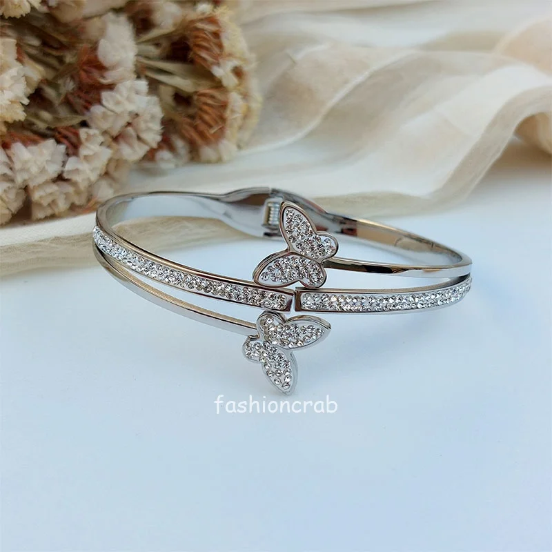 Butterfly Anti Tarnish Bracelet - Silver