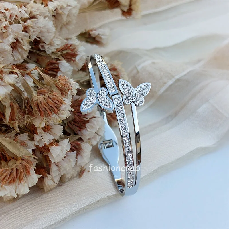 Butterfly Anti Tarnish Bracelet - Silver