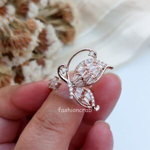 Butterfly Anti Tarnish Ring - Rose Gold