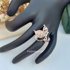 Butterfly Anti Tarnish Ring - Rose Gold