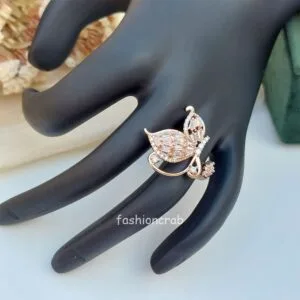 Butterfly Anti Tarnish Ring - Rose Gold