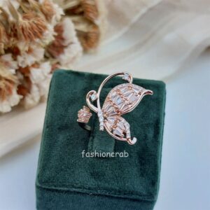 Butterfly Anti Tarnish Ring - Rose Gold