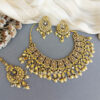 Champagne Mirror Necklace Set for Lehenga