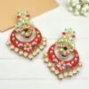 Dark Pink Meenakari Earrings Dark Pink Meenakari Earrings