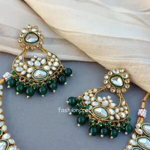 Green Kundan Bridal Jewellery Set for Wedding
