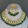 Green Kundan Bridal Jewellery Set for Wedding-06 Green Kundan Bridal Jewellery Set for Wedding