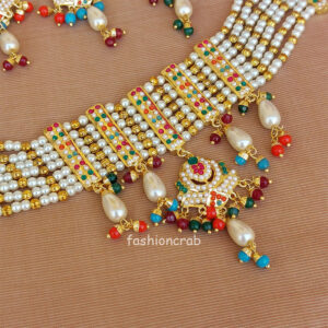 Mahie Gill Jadau Choker - Multicolor