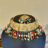Multicolor Pipal Patti Jewellery Set