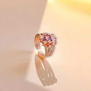 Multicolor Rose Gold Ring