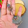 Oxidised Maang Tikka - Pink Green