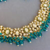 Peacock Green Colour Jewellery Set for Wedding
