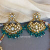 Peacock Green Colour Jewellery Set for Wedding