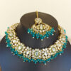 Peacock Green Colour Jewellery Set for Wedding