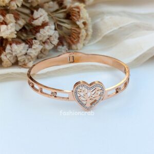 Rhythmic Heartbeat Anti-Tarnish Bracelet - Rose Gold