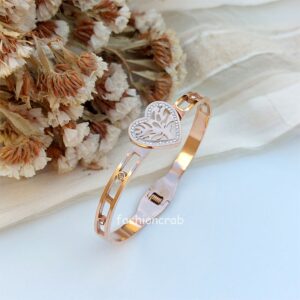 Rhythmic Heartbeat Anti-Tarnish Bracelet - Rose Gold