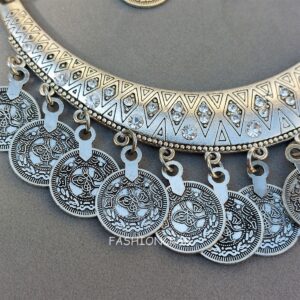 Silver Color Statement Jewellery