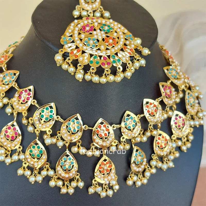 Sunanda Jadau Choker for Punjabi Bride