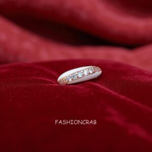 White Anti Tarnish Ring for Girls