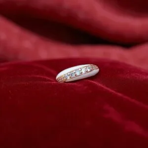 White Anti Tarnish Ring for Girls