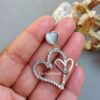 Heart Shaped Anti Tarnish Earrings-01 Heart Shaped Anti Tarnish Earrings