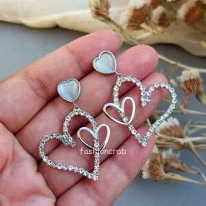 Heart Shaped Anti Tarnish Earrings