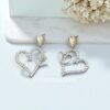 Heart Shaped Anti Tarnish Earrings-05 Heart Shaped Anti Tarnish Earrings