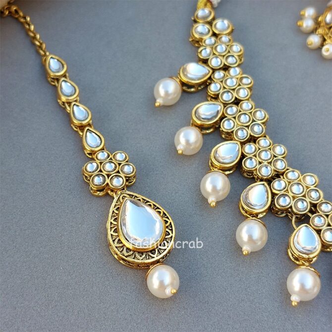 Jhanvi Kundan Jewellery Set for Wedding