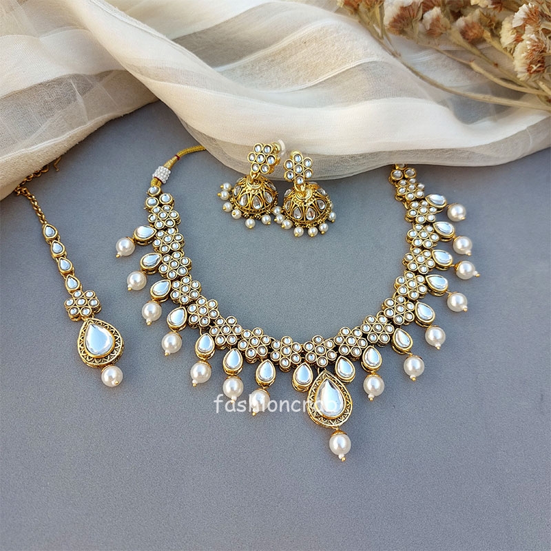 Jhanvi Kundan Jewellery Set for Wedding