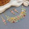 Kajal AD Stone Necklace Set - Multicolor-01 Kajal AD Stone Necklace Set - Multicolor