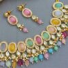 Kajal AD Stone Necklace Set - Multicolor-02 Kajal AD Stone Necklace Set - Multicolor