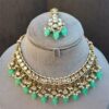 Katrina Kundan Jewellery Set - Pista Green