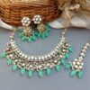 Katrina Kundan Jewellery Set - Pista Green