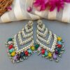 Kundan Earrings for Wedding- Multicolor