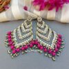 Kundan Earrings for Wedding- Pink