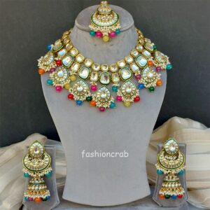 Multicolor Wedding Jewellery Set for Bride