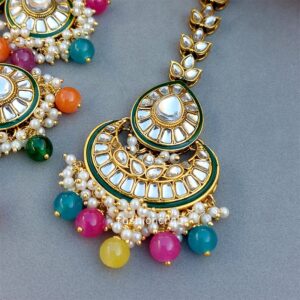 Multicolor Wedding Jewellery Set for Bride