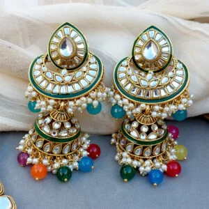 Multicolor Wedding Jewellery Set for Bride