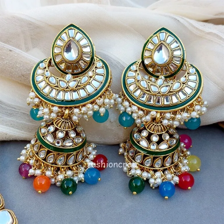 Multicolor Wedding Jewellery Set for Bride